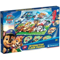 Tlapková patrola interaktivní 24dílné podlahové puzzle - Clementoni