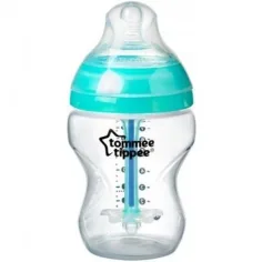 Tommee Tippee: Pokročilá protikoliková tyrkysová kojenecká láhev 260 ml (od 0 měsíců) obrázek 2