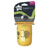 Tommee Tippee: Superstar králičí hrnek na pití žlutý, 390 ml (12 měsíců+)