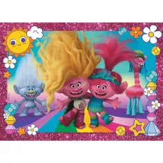 Trollové 100dílné třpytivé puzzle - Trefl obrázek 2