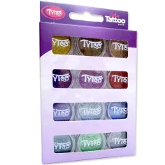 TyToo: Sada doplňkových barev — třpytkový prášek 12 × 2,5 ml