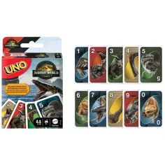 UNO karetní hra Jurský svět: Znovuzrození – Mattel obrázek 3
