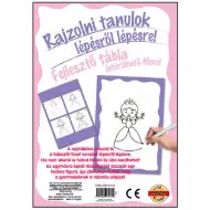 Učím se kreslit na dívčí vývojové tabuli.