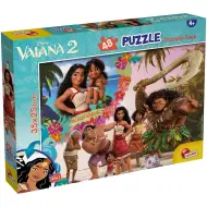 Vaiana 2 2 v 1 48dílné puzzle a omalovánka 35x25 cm - Lisciani