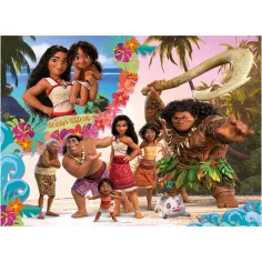 Vaiana 2 2 v 1 48dílné puzzle a omalovánka 35x25 cm - Lisciani obrázek 2