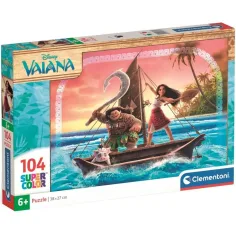 Vaiana 2 dobrodružství 104dílné Supercolor puzzle - Clementoni