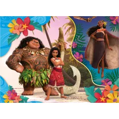 Vaiana 2 v 1 - 60dílné Eco puzzle a omalovánka 70x50cm - Lisciani obrázek 2