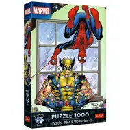 Vánoce Spider-Mana a Wolverina 1000dílné prémiové puzzle plus kvalita - Trefl
