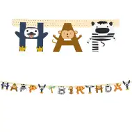 Veselý banner se zvířátky na párty