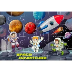 Vesmírné puzzle s 24 díly a tři vybarvitelné plakáty. obrázek 2