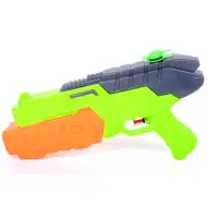 Vodní pistole ve tvaru barevného samopalu