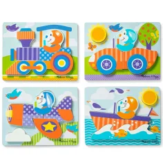 Vozidla dřevěné obří puzzle - Melissa & Doug obrázek 2