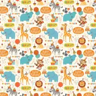 Všechno nejlepší k narozeninám! Balicí papír s motivem džungle a zvířat 100x70 cm