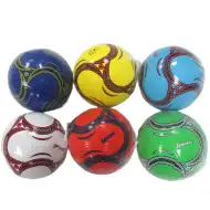 Vzorovaný umělý kožený fotbalový míč 23cm v různých barevných variantách