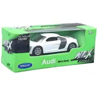 Welly: Audi R8 V10 bílý model autíčka 1/64