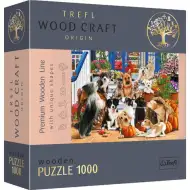 Wood Craft: Přátelství psa 1000ks prémiové dřevěné puzzle - Trefl