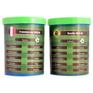 Zahraj si znovu finále fotbalového MS 1998! Francie-Brazílie stolní fotbal s dárkovým týmem