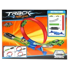 Závodní dráha Track Racing s 360° super smyčkou a 2 malými auty obrázek 2