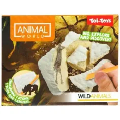 Animal World mini archeologická sada – divoká zvířata