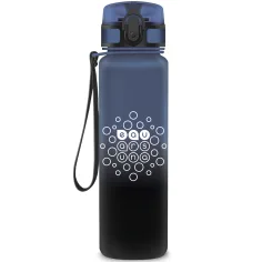 Ars Una: Bouřlivá noc modro-černý barevný přechod matný BPA-free láhev 600 ml