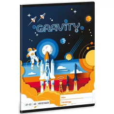 Ars Una: Gravity astronaut čtvercová síťová sešit A/5