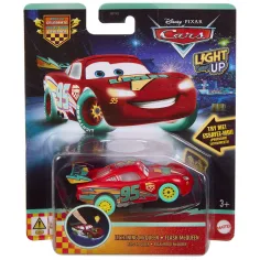 Auta Blesk McQueen svítící postava autíčka 1/55 – Mattel