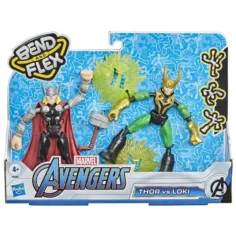 Avengers Bend and Flex Thor vs. Loki figurková sada - Hasbro