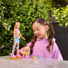 Barbie Chodící pes na kolečkových bruslích - Blondýnka - Mattel obrázek 3