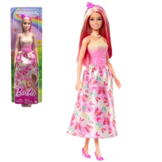 Barbie Dreamtopia: Princezna panenka v růžových motýlích šatech - Mattel