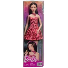 Barbie: Fashionista Přítelkyně módní panenka s hnědými vlasy v leopardím vzoru – Mattel