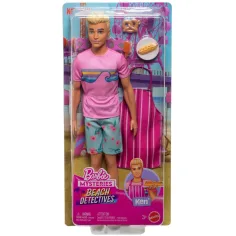 Barbie Mysteries: Plážoví detektivové - Ken s doplňky - Mattel