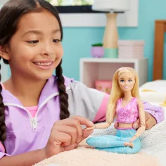 Barbie: Ohebná jóga panenka s blond vlasy - Mattel obrázek 6