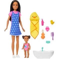 Barbie panenka v srdíčkovém oblečení chůva herní set - Mattel obrázek 2