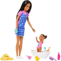 Barbie panenka v srdíčkovém oblečení chůva herní set - Mattel obrázek 4