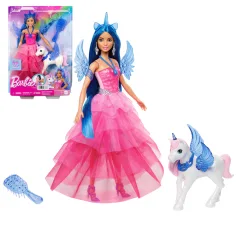 Barbie: Safírový pegazí princezna s doplňky - Mattel