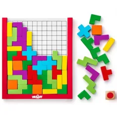 Barevná dřevěná tetris skládačka - Woodyland obrázek 2