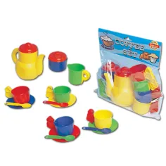 Barevná kavárenská souprava pro 4 osoby - D-Toys