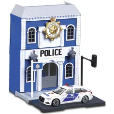 Bburago city - Audi A6 policejní auto a policejní stanice 1 /43 obrázek 3