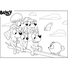 Bluey 2 v 1 60dílná Eco skládačka a omalovánka 70x50cm - Lisciani obrázek 3