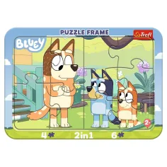 Bluey 2 v 1 rámečkový dětský puzzle - Trefl obrázek 1