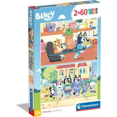 Bluey 2x60ks supercolor puzzle - Clementoni