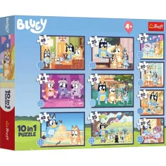 Bluey puzzle set v 10 kusech - Trefl obrázek 1