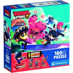 Brawl Stars Superhrdinové v akci 180 ks puzzle s nálepkou – Clementoni