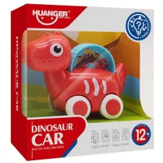 Červený dinosaurus dětské autíčko s pohyblivým obrázkem 10,5cm