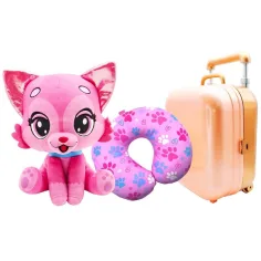 Cestovní kamarádi – Rosie Jetset Kalandor Kitti plyšová kočka s kufříkem a polštářkem obrázek 2