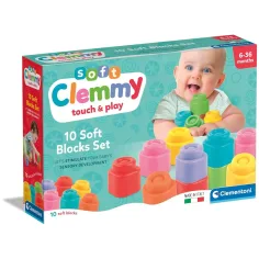 Clemmy 10 kusů měkkých stavebních kostek - Clementoni