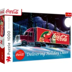 Coca-Cola Vánoční karavan 1000ks prémiové plus puzzle - Trefl obrázek 1