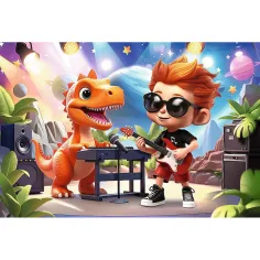 Connect Joe 70dílná puzzle figurkou a 6ti kostkami - Trefl obrázek 2