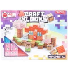 Craft Blocks magnetická stavebnice, 48 dílů – ve dvou verzích obrázek 2