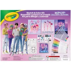 Crayola: Color & Sketch - K-Pop Demon Hunters kreativní kreslící a vybarvovací sada obrázek 2